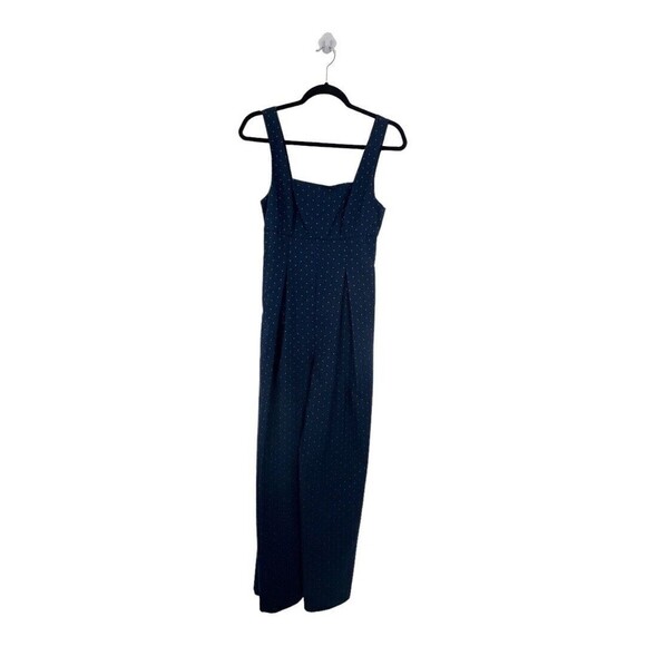 BCBGeneration Womens Size 0 Blue Polka Dot Jumpsuit New NWT - Picture 1 of 5